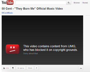 Universal Music takes down YouTube video from its own artist