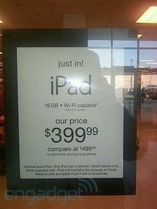 T.J. Maxx, Marshalls starts selling iPad with $100 discount