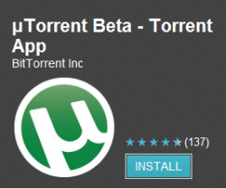 uTorrent client voor Android smartphones en tablets