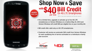 Verizon offering bill credit on new 4G phone purchases
