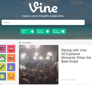 New Vine site goes live with search, playlists, editor's picks and more