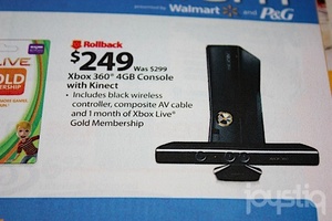 Wal-mart cuts price of 4GB Xbox 360 Kinect bundle