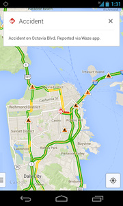 Google adds incident reports to Maps app following Waze purchase