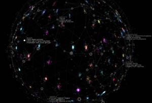 Uusi palvelu visualisoi Wikipedian tähtikartaksi