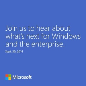 Invites sent for September 30th 'Windows 9' event