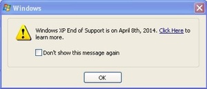 Microsoft to use pop-ups to warn Windows XP users of pending end of support for the OS, makes migration software free