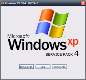 Onofficieel Service Pack 4 voor Windows XP