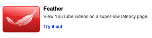 YouTube kevenee Feather-ominaisuudella