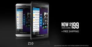 BlackBerry drops price of unlocked Z10 to $199, while supplies last